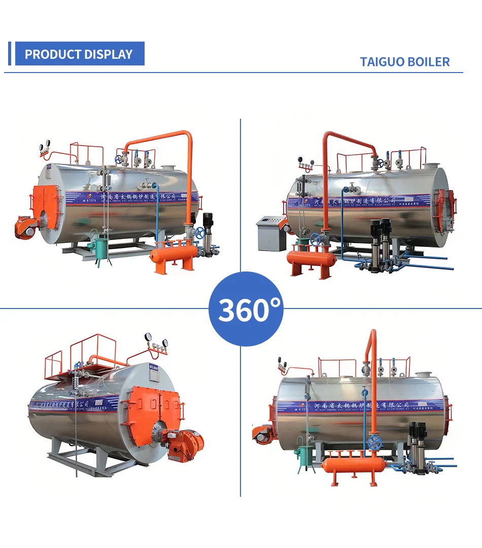 1 to 20 Ton Oil Gas Fired LNG Horizontal Industrial Steam Boiler